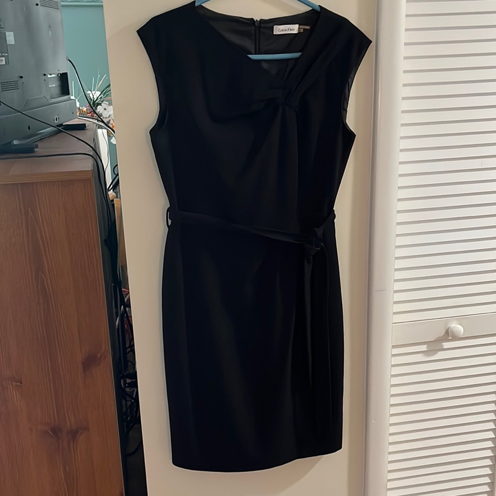 Calvin Klein Sheath Dress, black, size 10